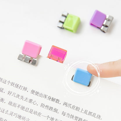 10/20pcs Mini Paper Clips Set Candy Color Transparent Metal Bookmark for File Index Page Holder Clamp Memo Office School F709
