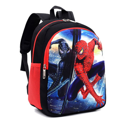 Disney MARVEL Spider-Man Iron Man Primary School Backpack Double Layer Cartoon Student Travel Rucksack Schoolbag Kids Boys Gifts