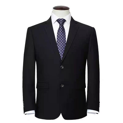 9XL Men's Korean Suit Male Jacket Dad's Business Suit For Middle-aged Formal Dress Fattened Blazer Coat Men Nightclub Black Navy