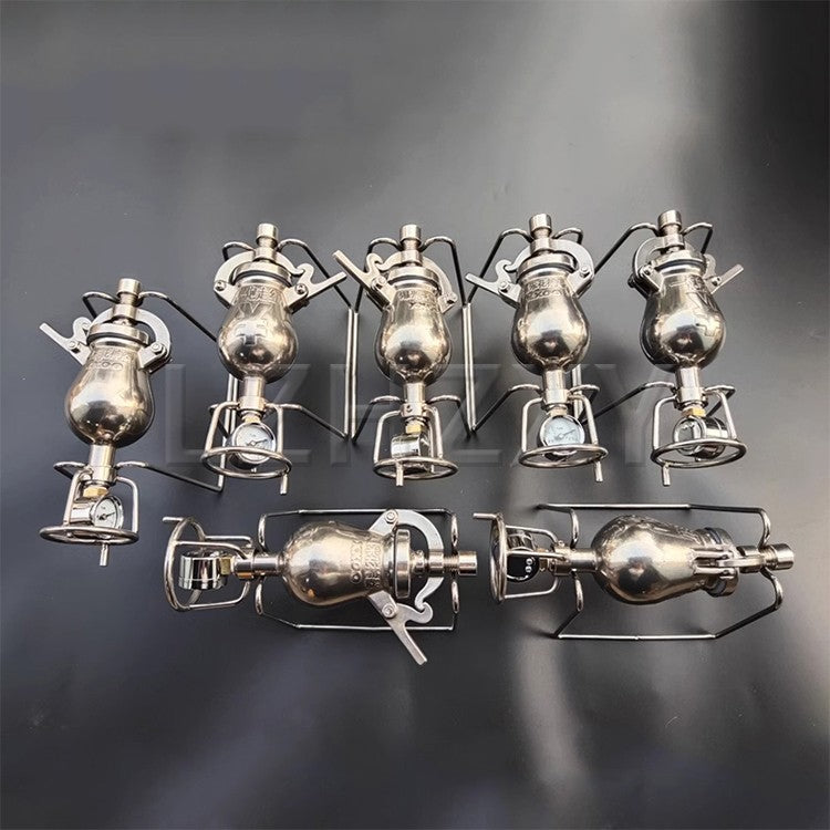 Hand Popcorn Machine Open Firing Popcorn Puffing Machine Stainless Steel Mini Popper Small Manual Popcorn Maker Open Firing