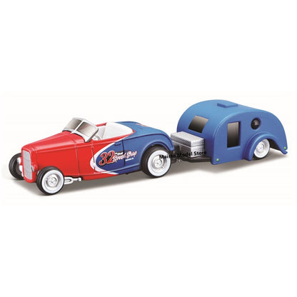 Maisto 1:64 Volkswagen Mercedes Benz Ford Chevrolet Brand collectible trailer die-cast precision model car Model collection gift