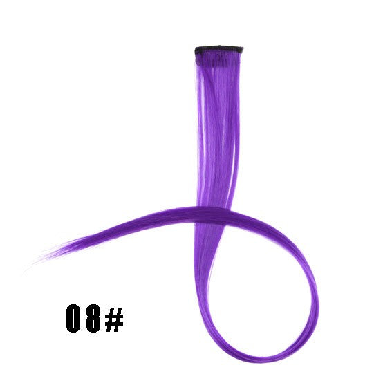 Mega Hair Tic Tac Sintético 55 cm Longo Colorido Liso Peças de Cabelo Sintéticas para Uso Diário Festas