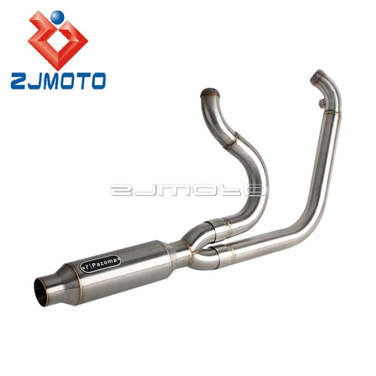 For Harley M8 Touring Electra Glide Road King Street Glide Road Glide 2017-2025 Motorcycle Complete Exhaust Muffler Escape Pipe