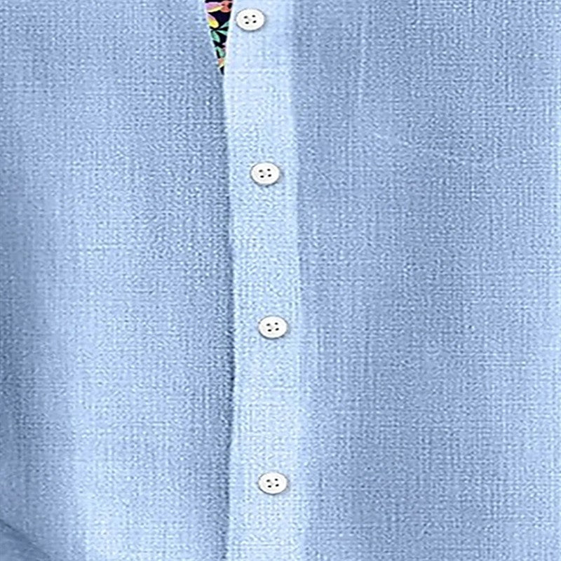 Hawaiian floral print men's button pocket short sleeve shirt everyday outing vacation travel men's shirt fast shipping
