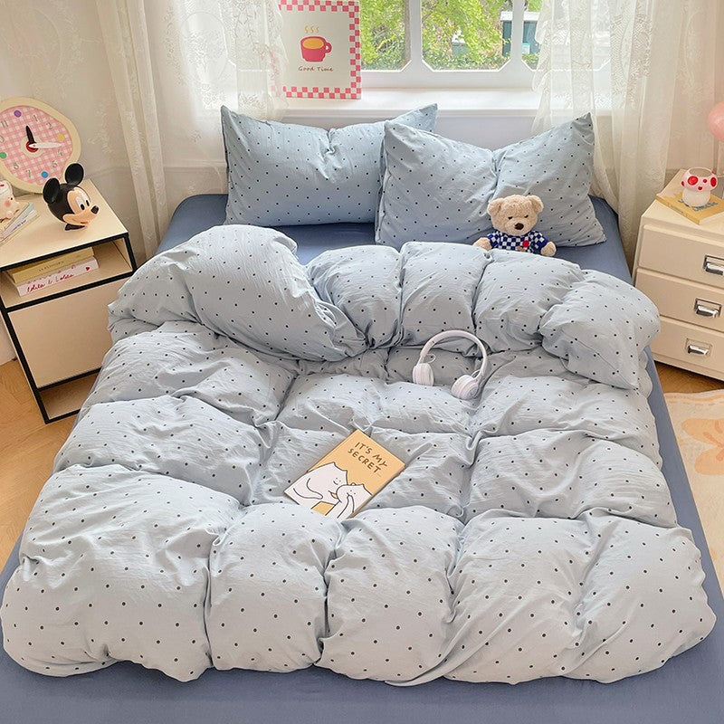 Pre-Washed Microfiber Duvet Cover Set with 2 Pillowcases - Ultra Soft Wrinkle-Resistant Bedding Set, Hypoallergenic & Breathable