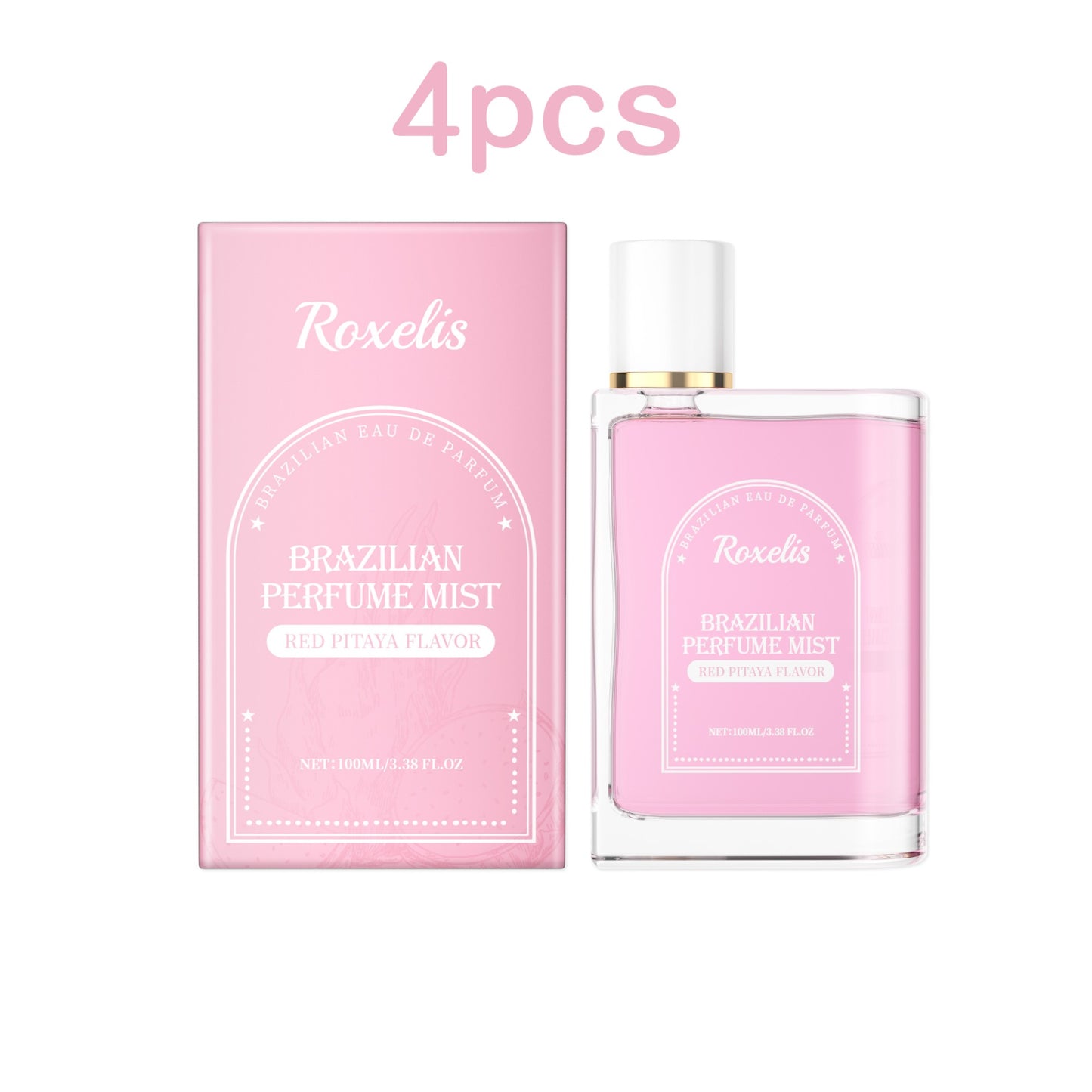 Roxelis 100ml Brazilian Style Perfume Light Fragrance Red Pitaya Jasmine Scent Fresh Long Lasting Aroma Dating Flirting Perfume