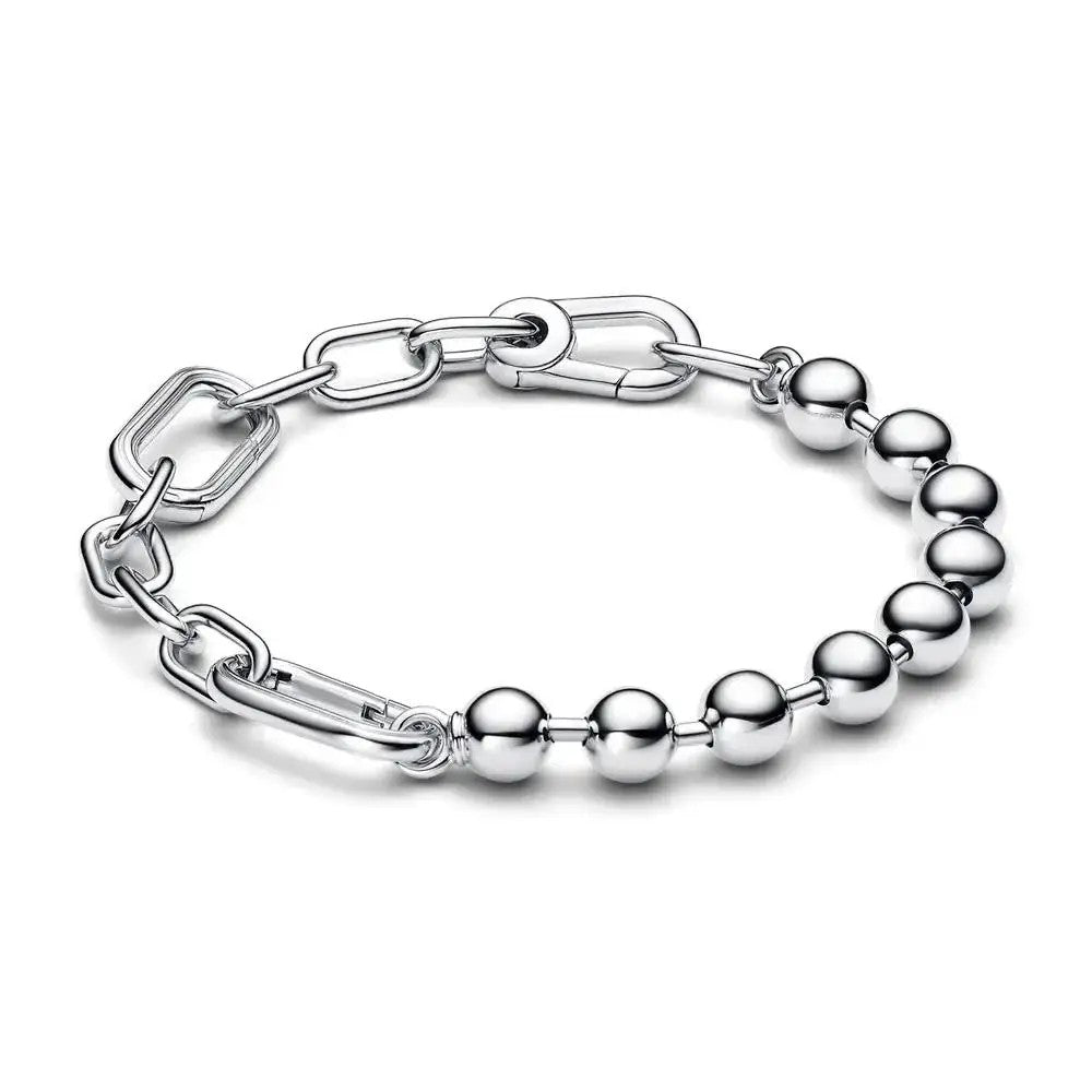 2025 Novo 925 Prata Esterlina Clássica Moda Pérola Pulseira Elo Corrente Joia de Alta Qualidade Acessório para o Dia das Mães