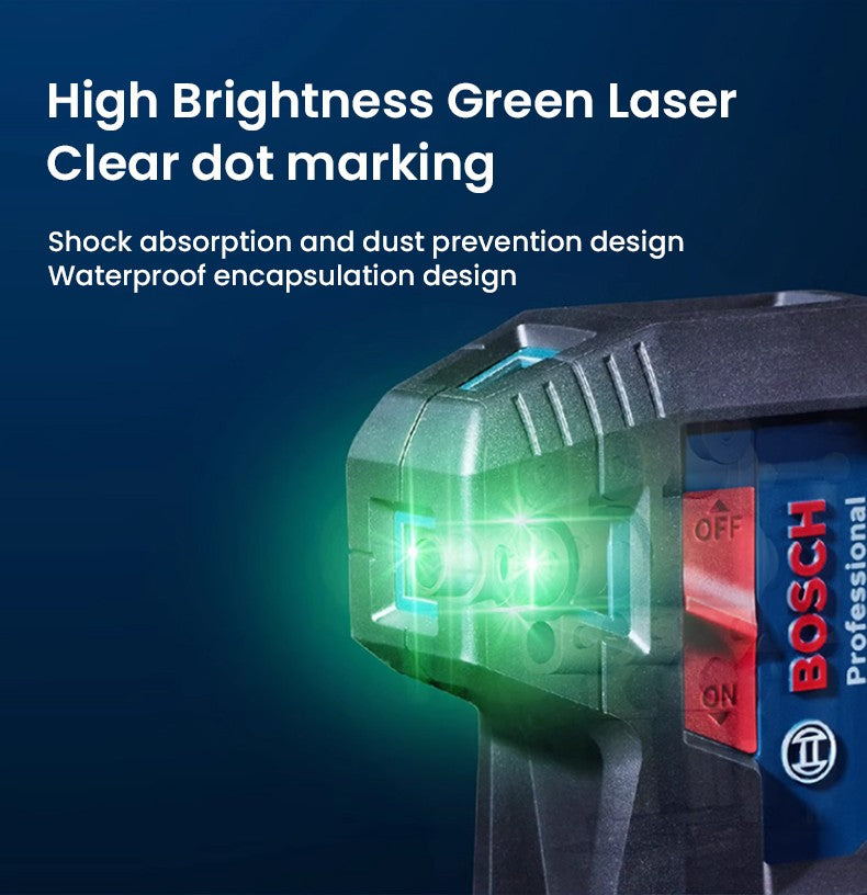Laser Bosch GPL 3G 3 Pontos Nivelamento Automático GPL 5G 5 Pontos Nível a Laser de Alinhamento Instrumento Profissional Laser de Pontos Verde