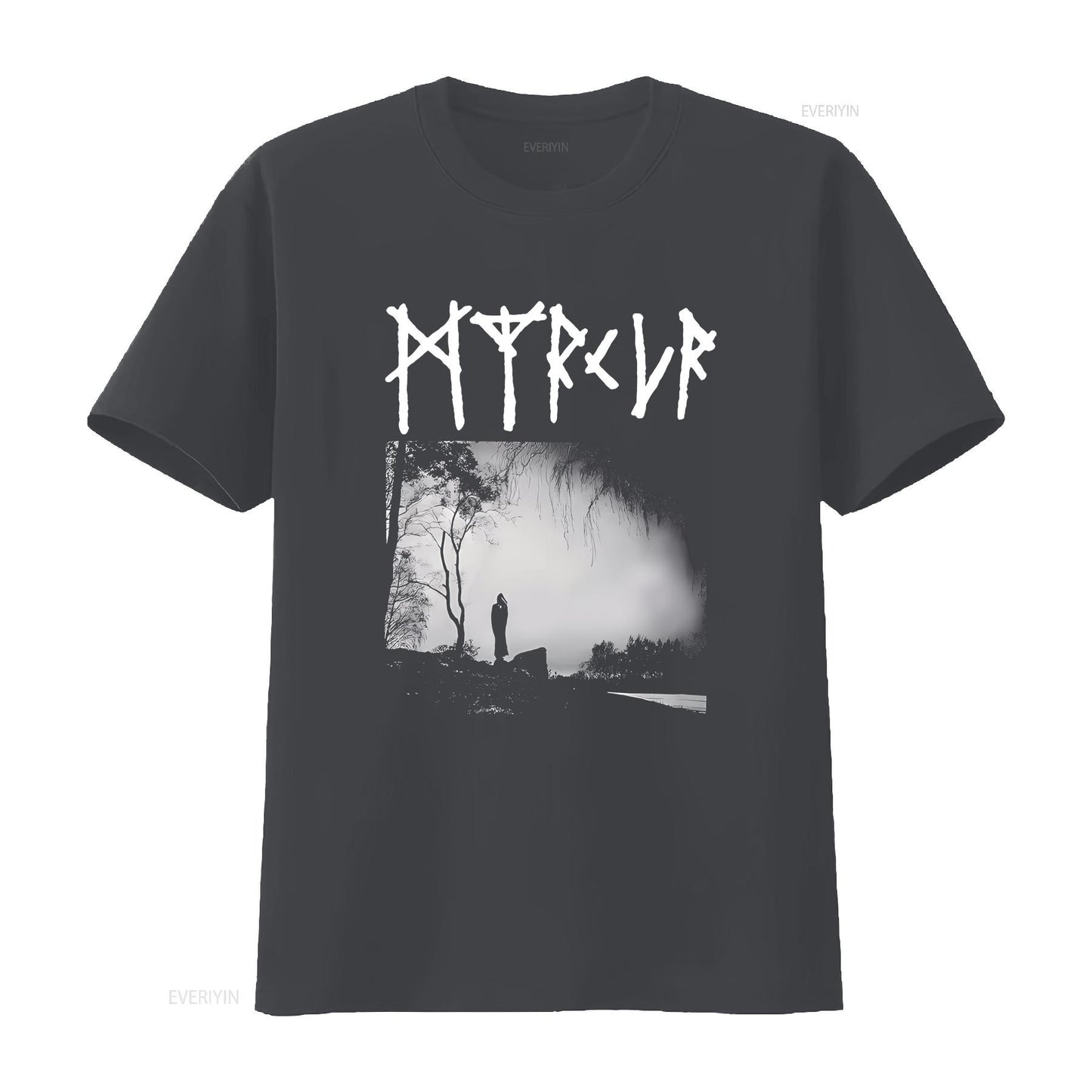 myrkur m T Shirt vintage Washed Top For Everyday Wear Soft Comfortable streetwear graphic Casual Stretched homme fashion