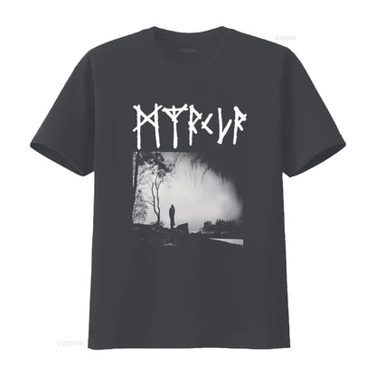 myrkur m T Shirt vintage Washed Top For Everyday Wear Soft Comfortable streetwear graphic Casual Stretched homme fashion