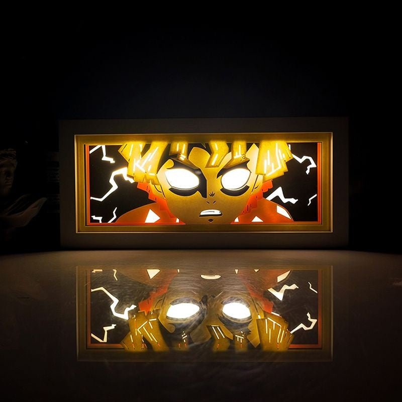 Anime Cartoon series paper-cut light room bedroom night light atmosphere light remote control colorful light box