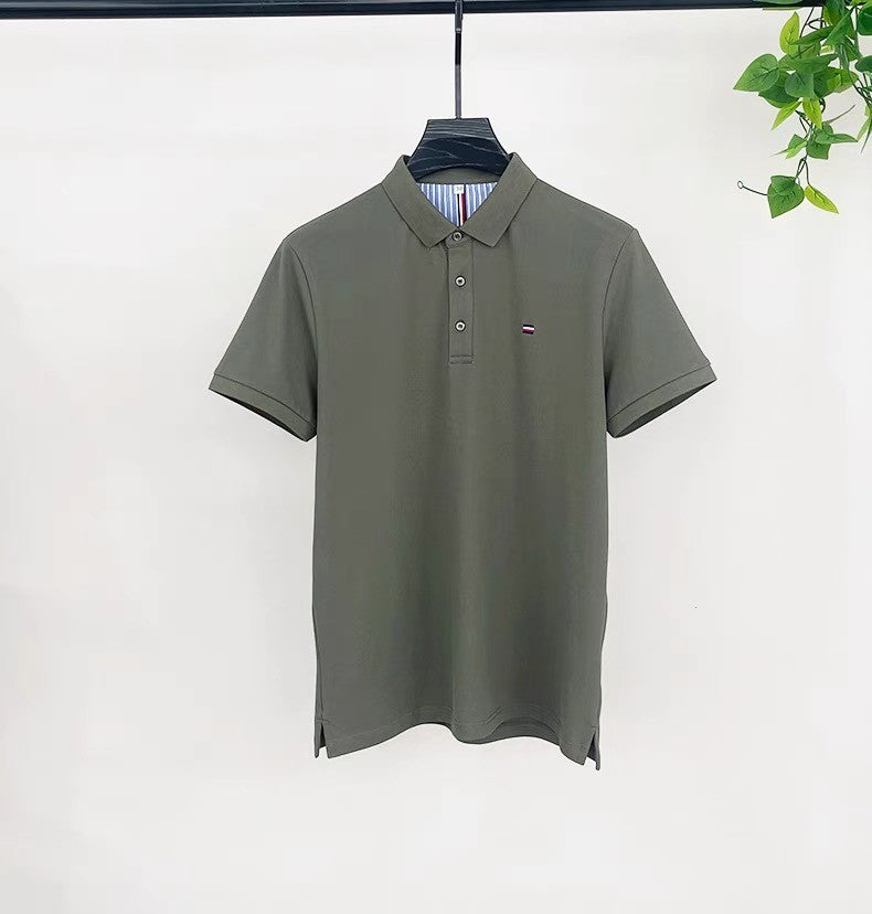 Summer luxury brand short sleeve POLO shirt men's fashion custom design embroidered top comfortable breathable casual T-shirt