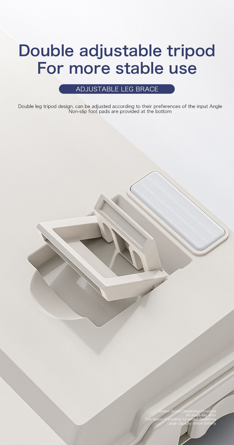 K8 100 Key Wireless Mechanical Keyboard Tri-mode Connection,Full Key Hot Swap,lighting Effects,Gasket Muffler Structure, Laptops