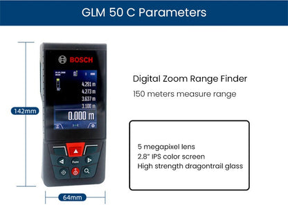Medidor de Distância a Laser Bosch Trena a Laser Medidor a Laser Profissional Medidor de Distância Ótico Preciso 30-50m Equipamento de Pesquisa