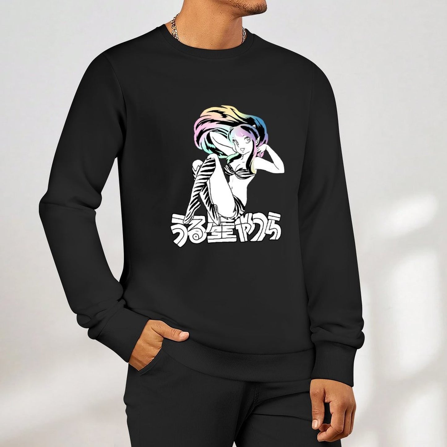 URUSEI YATSURA Pullover male clothes men's sweat-shirt set tracksuit men winter clothes autumn sweatshirt