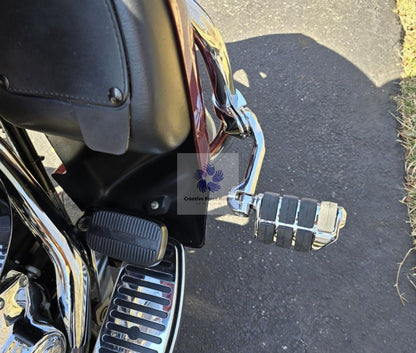 Kit de Suportes de Pedaleiras para Protetor de Motor de Motocicletas 1-1/4" Descanso de Pé para Harley Honda Davidson Road King Sportster Fat Boy Electra Glide