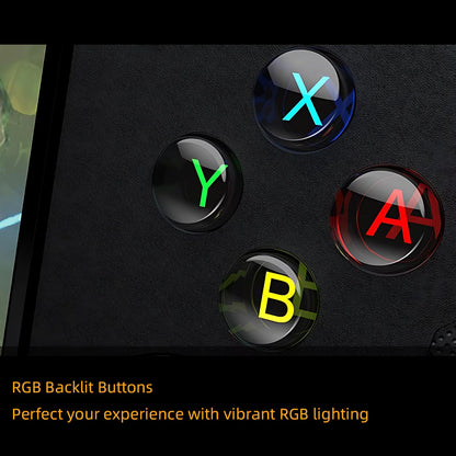 Wireless RGB Controller for Switch/Switch OLED Hall Effect Joystick 6-Axis Gyro Turbo Auto Function Gamepad Accessories
