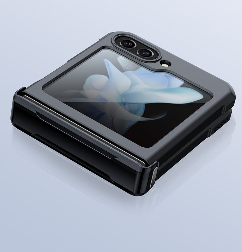 Xundd para Samsung Galaxy Z Flip 7 5 Z Flip 6 7 Capa 5G Airbag à prova de choque Acrílico+TPU+Capa Traseira de Vidro para Flip5 z?? 5 7 ???