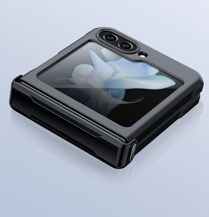 Xundd para Samsung Galaxy Z Flip 7 5 Z Flip 6 7 Capa 5G Airbag à prova de choque Acrílico+TPU+Capa Traseira de Vidro para Flip5 z?? 5 7 ???