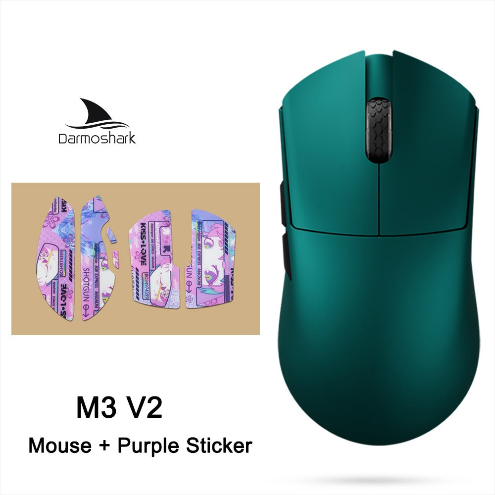 Darmoshark M3 V2 Gaming Mouse Double 8K Wireless Tri Mode 26KDPI PAW3395 Sensor Big Hand Game Macro Mouse For Computer Laptop PC