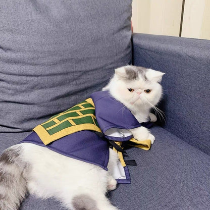 Geto Suguru Fantasia Cosplay para Animais de Estimação Casaco Desenho Animado Anime Gato Cachorro Roupa de Festa Adorável Roupa para Animais de Estimação Natal Halloween Adereços Fotográficos para Animais de Estimação