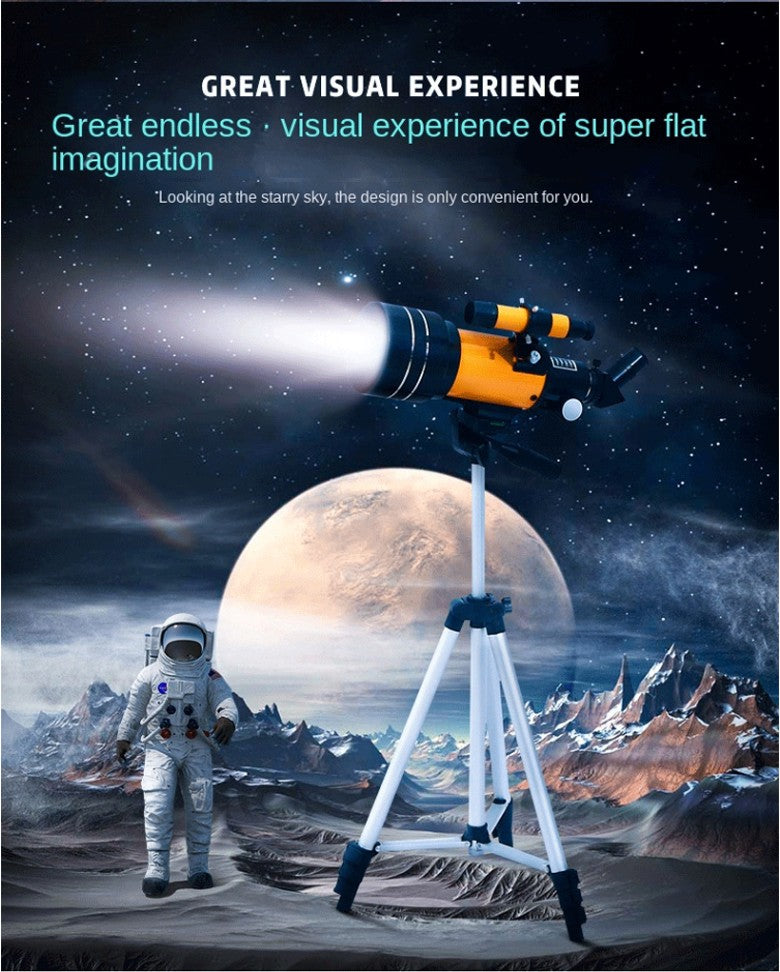 Professional Astronomical Telescope F30070 Monocular 150 Times Zoom HD Night Vision  View Moon Star  AZM70300 Stargazing