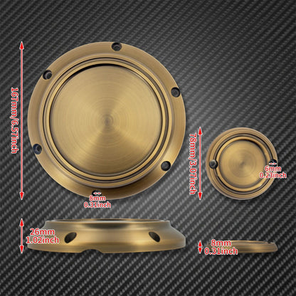 Conjunto de tampa de tempo Derby de 6 furos de motocicleta bronze para Harley Sportster XL 883 1200 72 48 Nightster Roadster Iron Custom