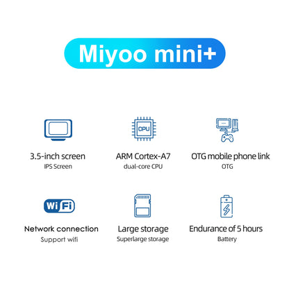 MIYOO Mini Plus Retro Pocket Emulator 3.5" OCA IPS Linux Handheld Console 3000mAh Multi Emulator Classic Video Game Console Gift