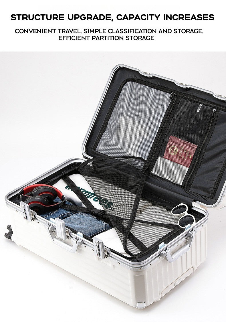 2024 New Durable Large Capacity Luggage Sets Suitcase USB Charging Men Carry-On Boarding Travel 24/26/28/30/34