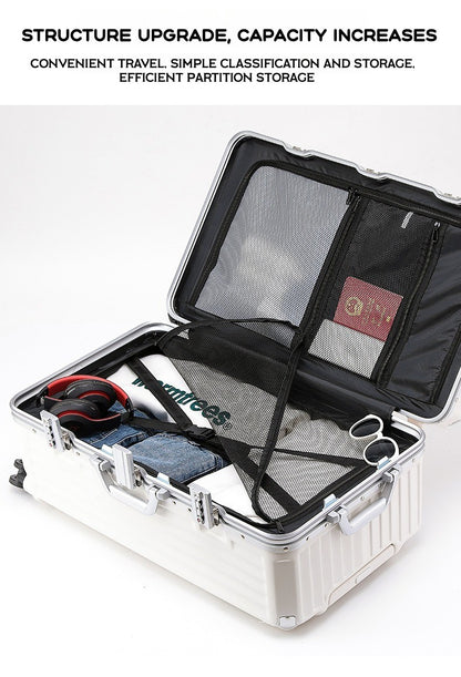 2024 New Durable Large Capacity Luggage Sets Suitcase USB Charging Men Carry-On Boarding Travel 24/26/28/30/34