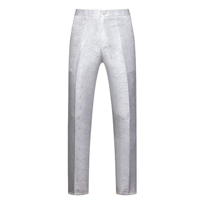 Calça Social Masculina Azul, Calça de Tecido Jacquard, Calça de Terno para Festa de Casamento, Tamanhos Asiáticos M-5GG 6GG, Pantalones Hombre