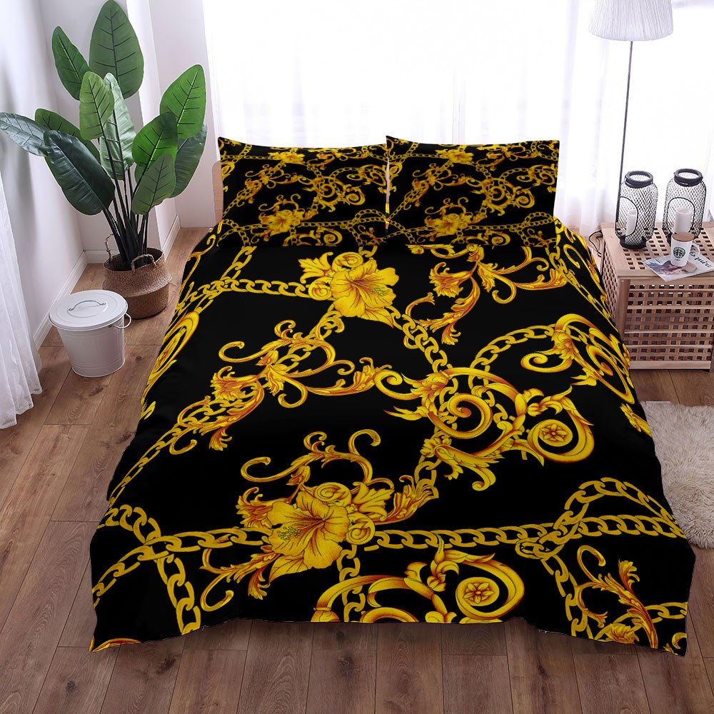 Baroque Bohemian Style 3D Printed Bedding Set Comforter Duvet Cover Set King Queen Twin Size Birthday Gift Bedroom Decoration