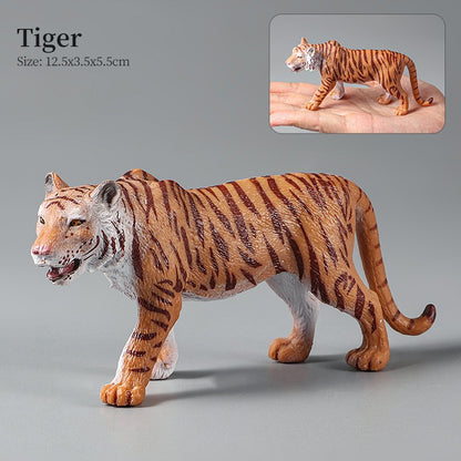 Conjunto de Brinquedos Montessori de Animais Selvagens - Leão Elefante Antílope Miniaturas de Animais Figuras de Ação Zoológico Presente Educacional para Crianças