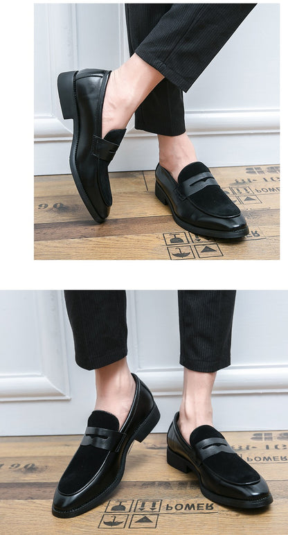 High Quality Men's Dress Shoes Classic Social Leather Shoes Men Casual Busines Shoes For Men Office leather Formal Loafers Male