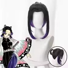 AnimeKochou Shinobu Cosplay Costume  Kochou Uniforms Wigs Hairs Halloween For Kids Adult Cos Party