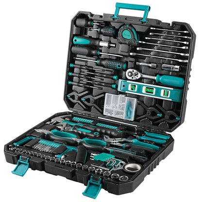 Home Repair Tool Kit - 198 Piece General Home/Auto Repair Tool Set, General Mechanic Tool Set, General Household Tool Kit, Perfe