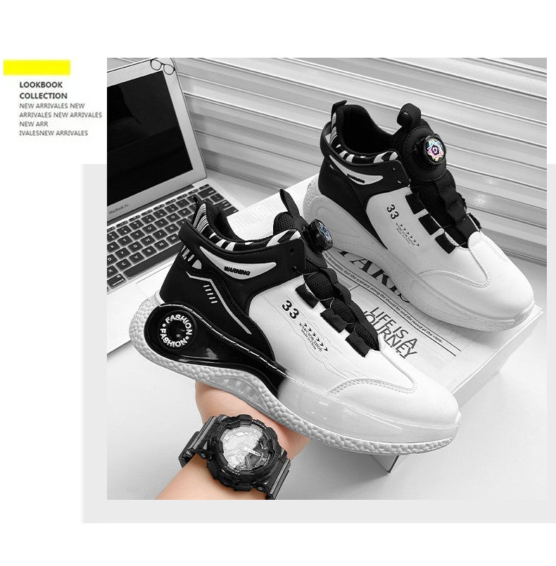 Tênis Masculino com Fivela Rotativa Confortável Antiderrapante Cadarço Durável para Atividades ao Ar Livre