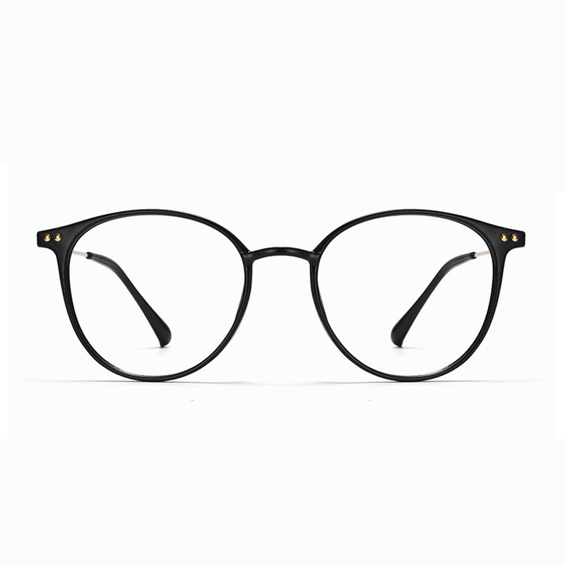 Round Frame Glasses For Myopia Women With Blue Light Ultra-light Internet Celebrity Without Makeup Small Glasses Frame 9531