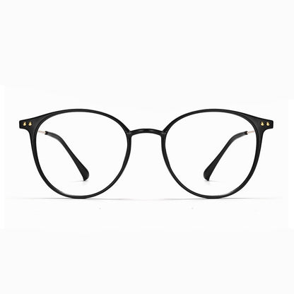 Round Frame Glasses For Myopia Women With Blue Light Ultra-light Internet Celebrity Without Makeup Small Glasses Frame 9531