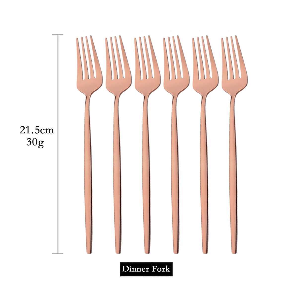 Conjunto de 6 Garfos de Jantar de Aço Inoxidável Polido Talheres Dourados Prateados Utensílios de Cozinha Ocidentais Garfos de Mesa para Restaurante