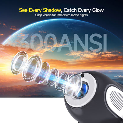 Magcubic HY300 X Projector Electric Focus 4K HD 300ANSI Allwinner H713 90° Flexible BT5.0 Home Cinema Outdoor portable Projector