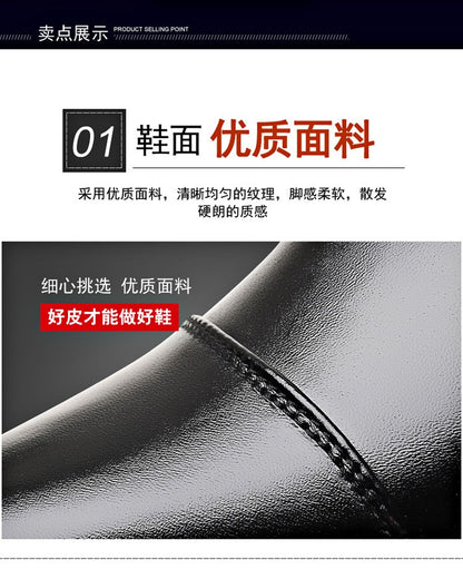 Mens Formal Leather Shoes Slip on Dress Wedding Casual Flats Luxury Walking Oxfords Office Work Zapatos Para Hombre Plus Size