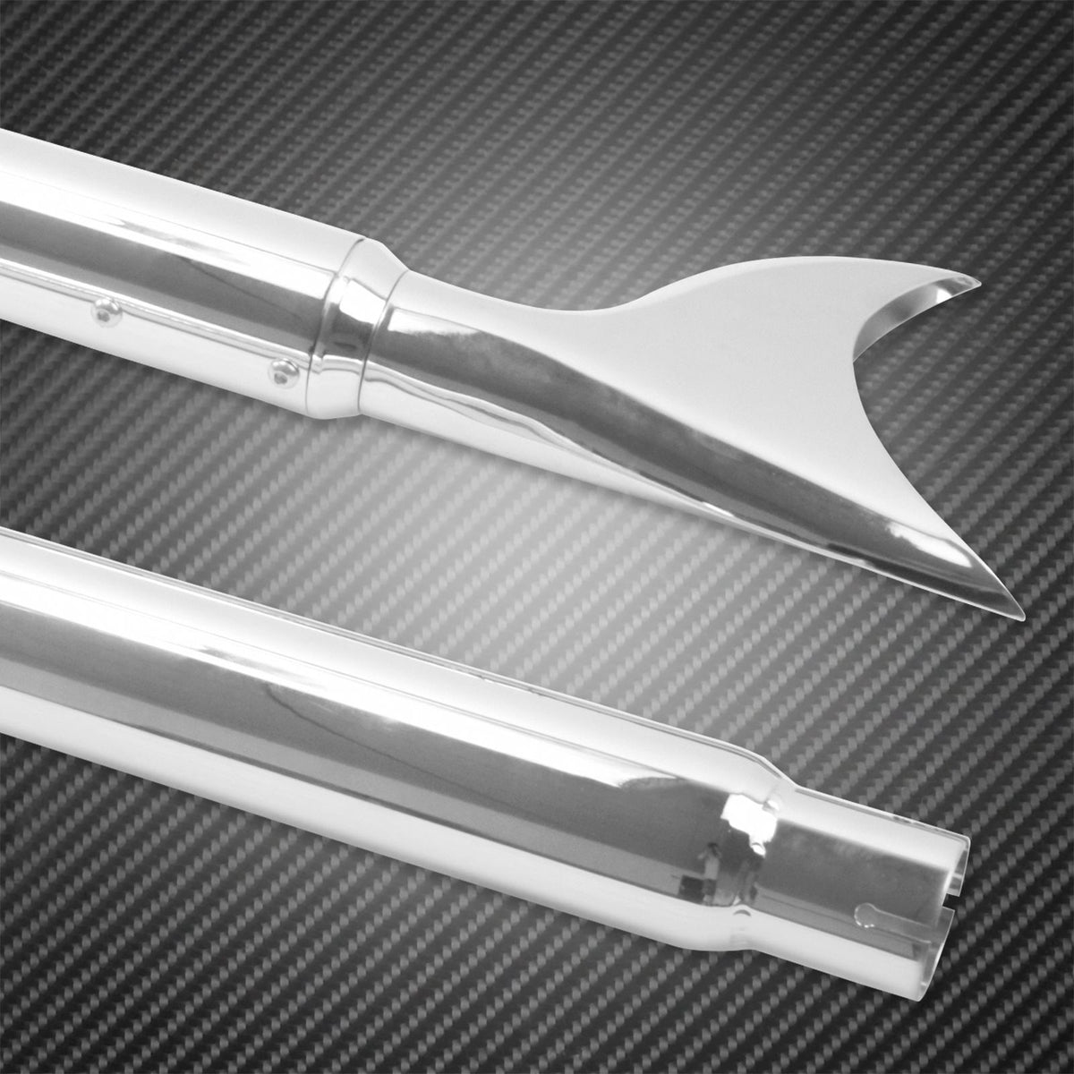 Motorcycle Chrome Dual Exhaust System For Harley Softail Breakout FXSB 2013-2016 Fatboy FLSTF 2005-2017 Night Train FXSTB 07-09