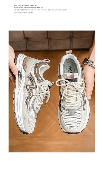 Men's Breathable Running Shoes Anti-skid Athletic Sneakers 2025 Casual Shoes Walking Shoes Lightweight Trendy Casual Sports Shoe