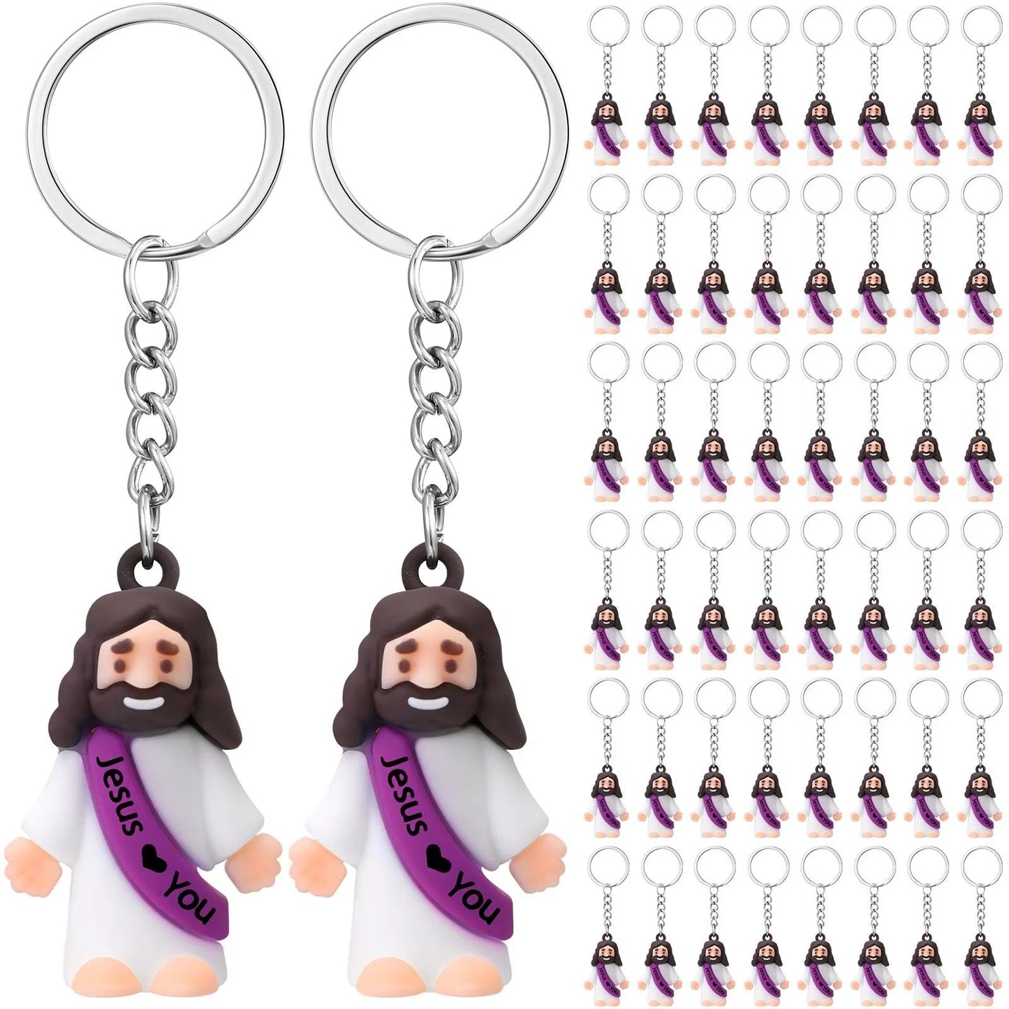 20-200PCS Little Jesus Figures Mini Jesus Figurines in Bulk Hide and Seek Religious Party Favor Sunday School Easter Egg Stuffer