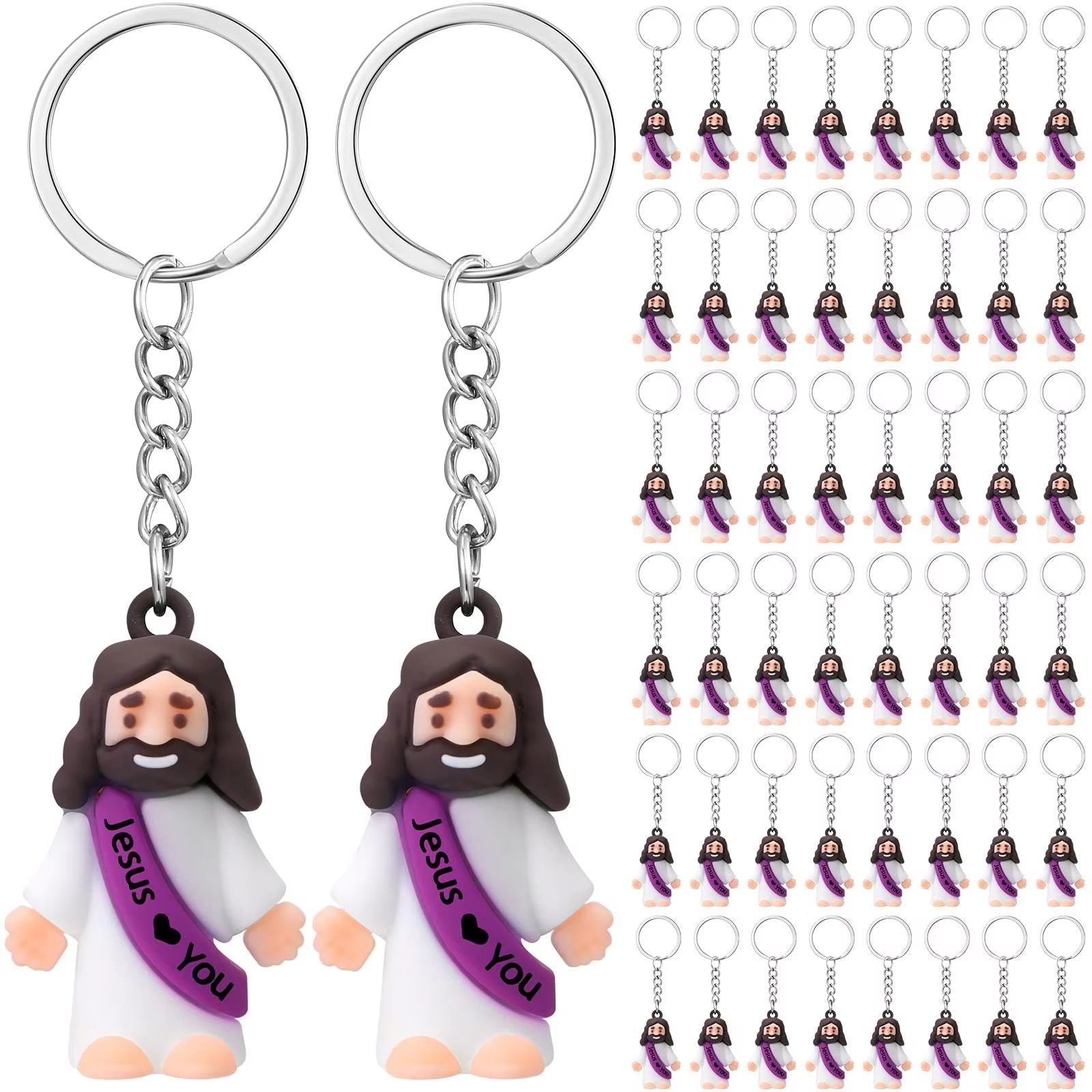 20-200PCS Little Jesus Figures Mini Jesus Figurines in Bulk Hide and Seek Religious Party Favor Sunday School Easter Egg Stuffer