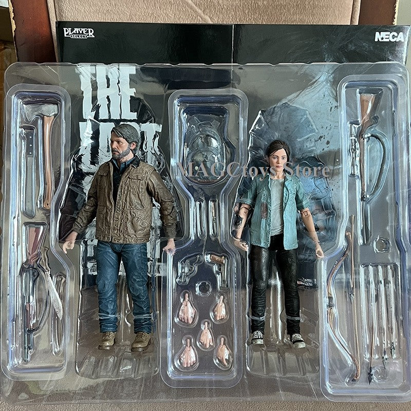 18cm NECA The Last Of Us Part 2 Joel Ellie Com Arco Action Figure 2 pçs/set Modelo Brinquedo Articulado Presente de Natal Brinquedo Premium