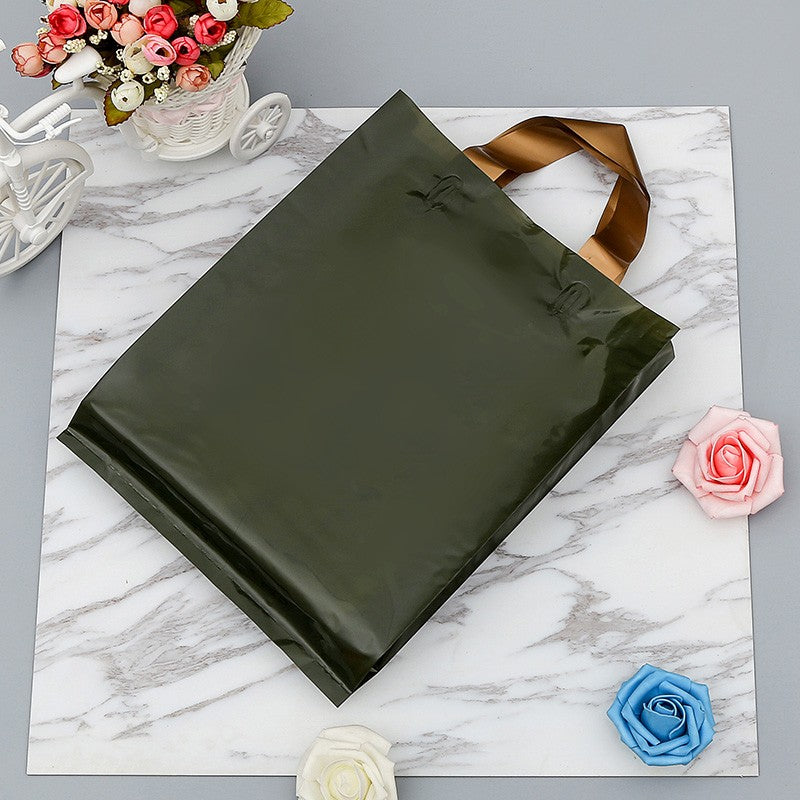 50 supermarket shopping bags clothing store plastic bags personalized advertising tote bags party gift bags custom printed logo