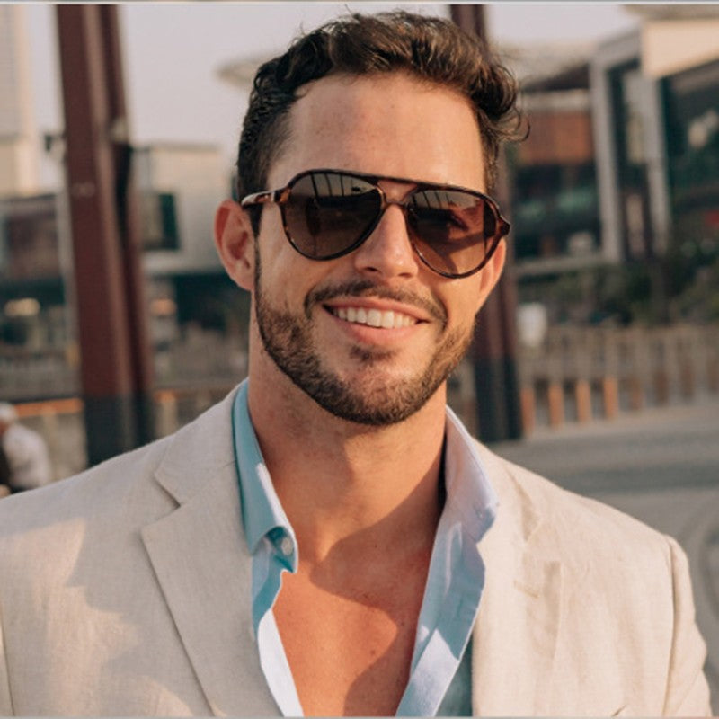 MIZHO 4125 Trendy Women Sunglasses Unisex Brand Designer Plastic Pilot Polarized UV Protector Sun Glasses Ladies