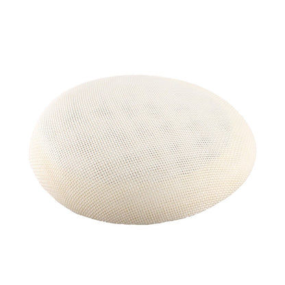 Chapéu de sol de aba grande com design de padrão de fio de cânhamo duplo, acessórios de pena, elegante chapéu de banquete, chapéu de praia para casamento ou férias, chapéu equestre